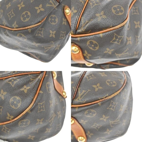 LOUIS VUITTON Galliera PM Shoulder Bag Monogram Leather Brown GD - Picture 7 of 16